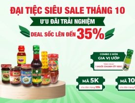 Đại Tiệc Siêu Sale Tháng 10 - Mua Gia Vị Khang Phát, Nhận Ngay Ưu Đãi Hấp Dẫn