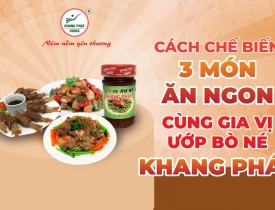 Cách Chế Biến 3 Món Ăn Ngon Cùng Gia Vị Ướp Bò Né Khang Phát