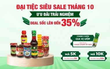 Đại Tiệc Siêu Sale Tháng 10 - Mua Gia Vị Khang Phát, Nhận Ngay Ưu Đãi Hấp Dẫn