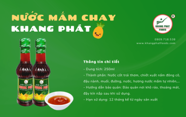 Những món ăn ngon với gia vị nước mắm chay Khang Phát