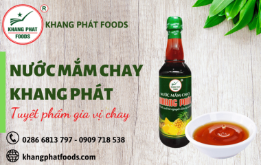 Nước mắm chay Khang Phát - Tuyệt phẩm gia vị chay