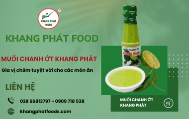 Xuýt xoa cùng muối chanh ớt Khang Phát - gia vị chấm tuyệt vời cho các món ăn