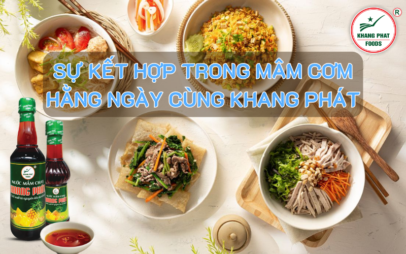 Kết hợp nước mắm chay Khang Phát trong bữa ăn hằng ngày